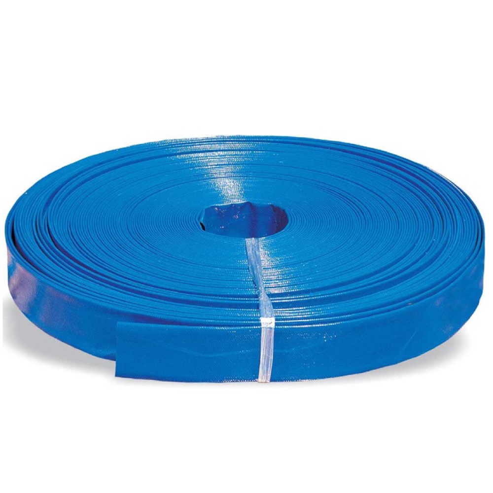 Evertec 6820 Reinforced flat PVC hose 207mm (8''), 2.5 bar, 50m