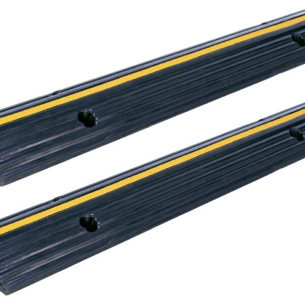 Evertec 8226 Heavy Duty Cable Protector 1 channel black/yellow 1m