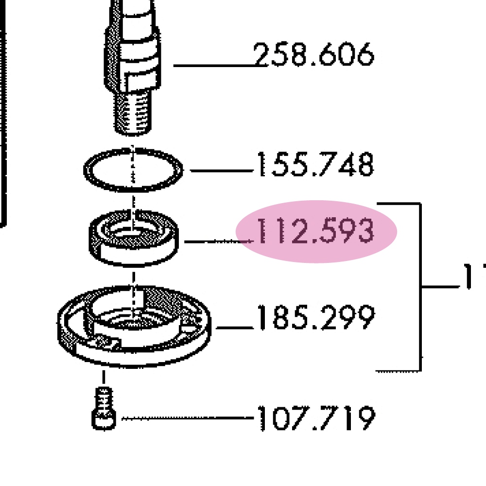 FLEX 112.593 Sealing ring - original spare part
