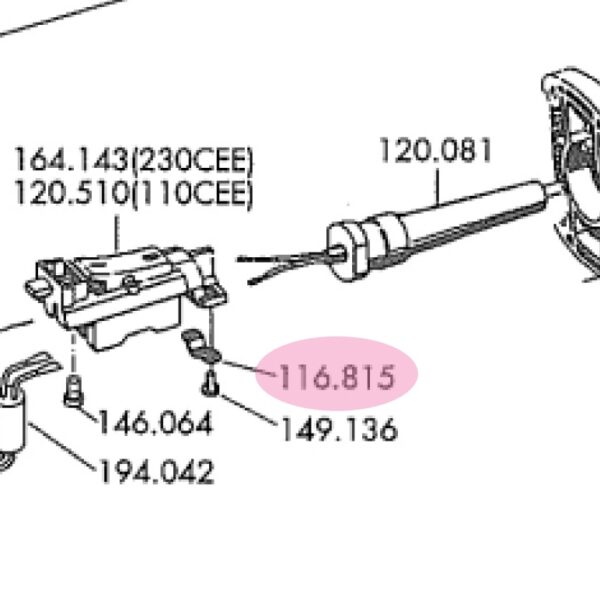 Flex 116.815 Cable clamp - original spare part