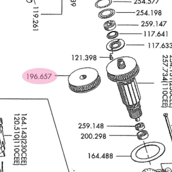 Flex 196.657 Fan - original spare part