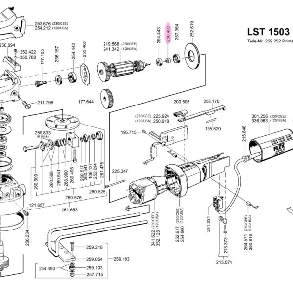 Flex 250.403 Magnetic ring - spare part