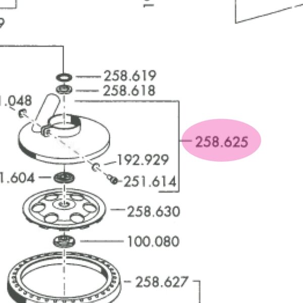 Flex 258.625 Protection guard LD 2806 C - original spare part