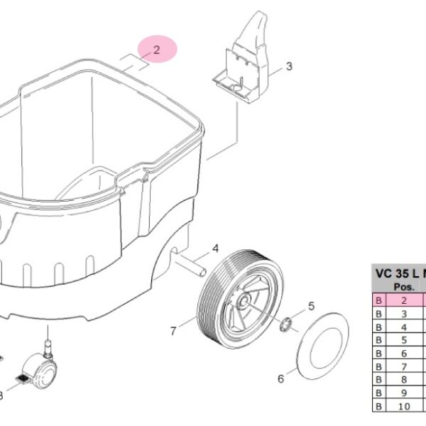 Flex 298.131 Bucket S36 - spare part