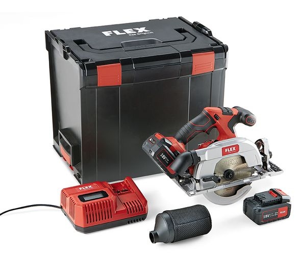 Flex 454.028 CS 62 18.0-EC/5.0 Set Cordless circular saw with pendulum