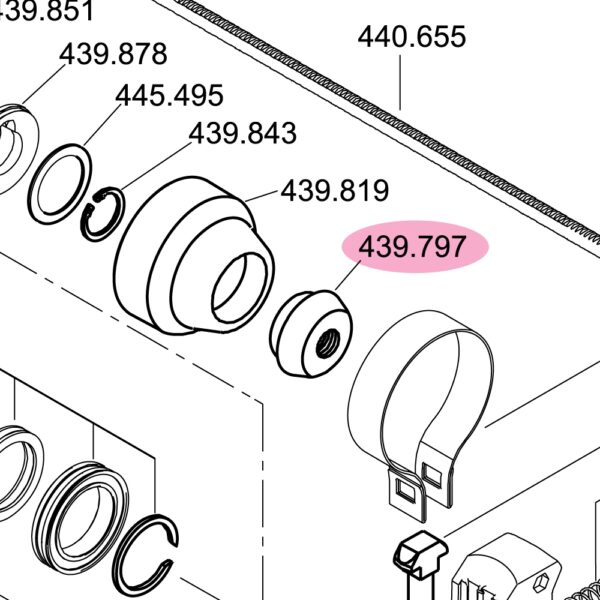 Flex 439.797 Dust cap CHE 18.0 EC - original spare part