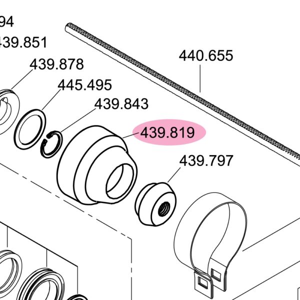 Flex 439.819 Plastic cap CHE 18.0 EC - spare part