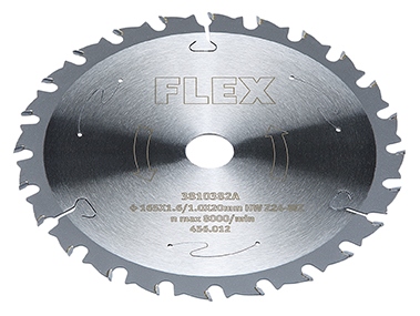 Flex 456.012 D165x1,6/1 0x20 HM Z=24 WZ Standard circular saw blade