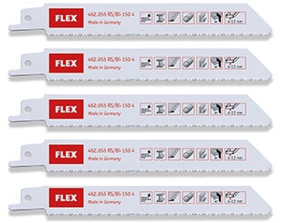 FLEX 462.055 Sabre saw blades for metal and sheet material RS/Bi-150