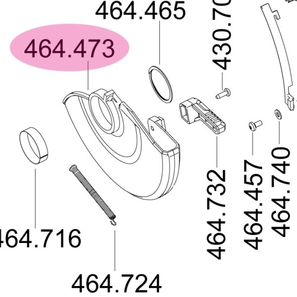 FLEX 464.473 Cover CS 62 18.0 - original spare part