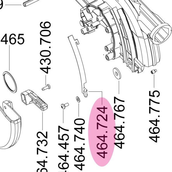 FLEX 464.724 Tension spring CS 62 18.0 - original spare part