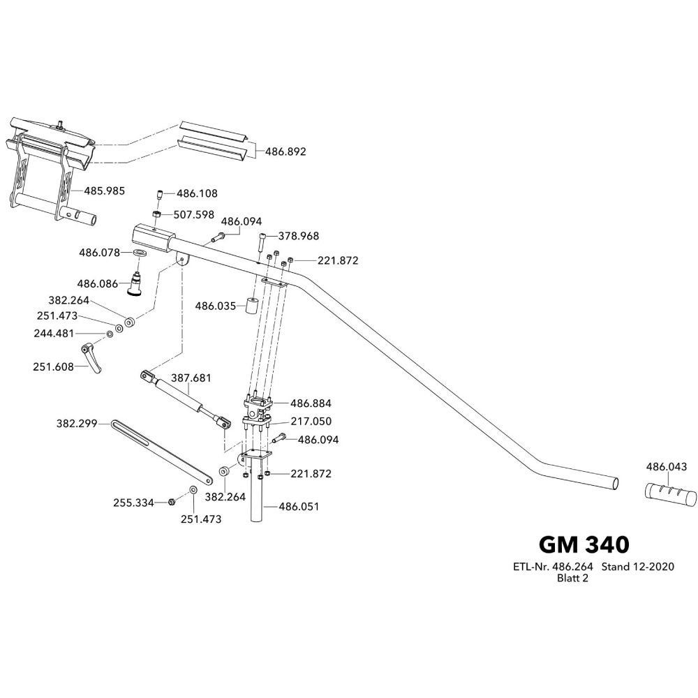 FLEX 486.094 Screw M8 x 45 - original spare part