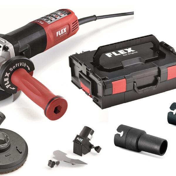 Flex 501.638 Angle grinder LE 15-11 125 + Carrying case + Set