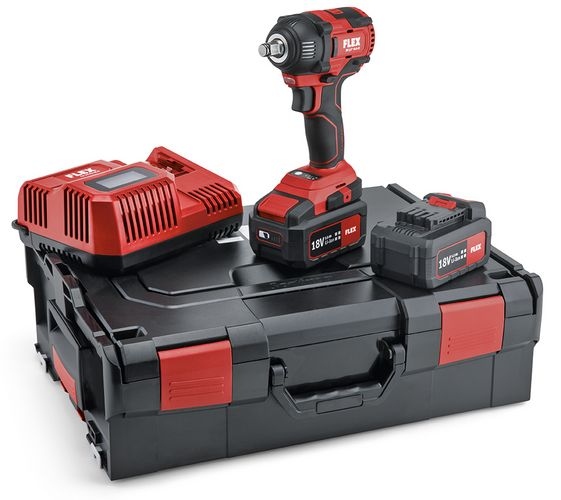 Flex 504.912 IW 1/2 18.0-EC/5.0 Cordless impact drill 1/2 socket Set