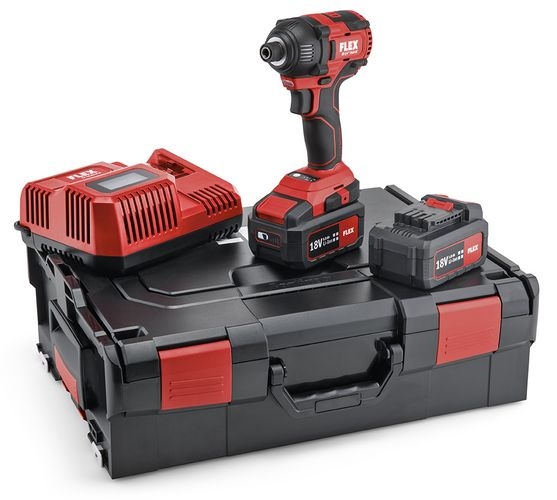 Flex 504.920 ID 1/4 18.0-EC/5.0 Cordless impact drill 1/4 socket Set