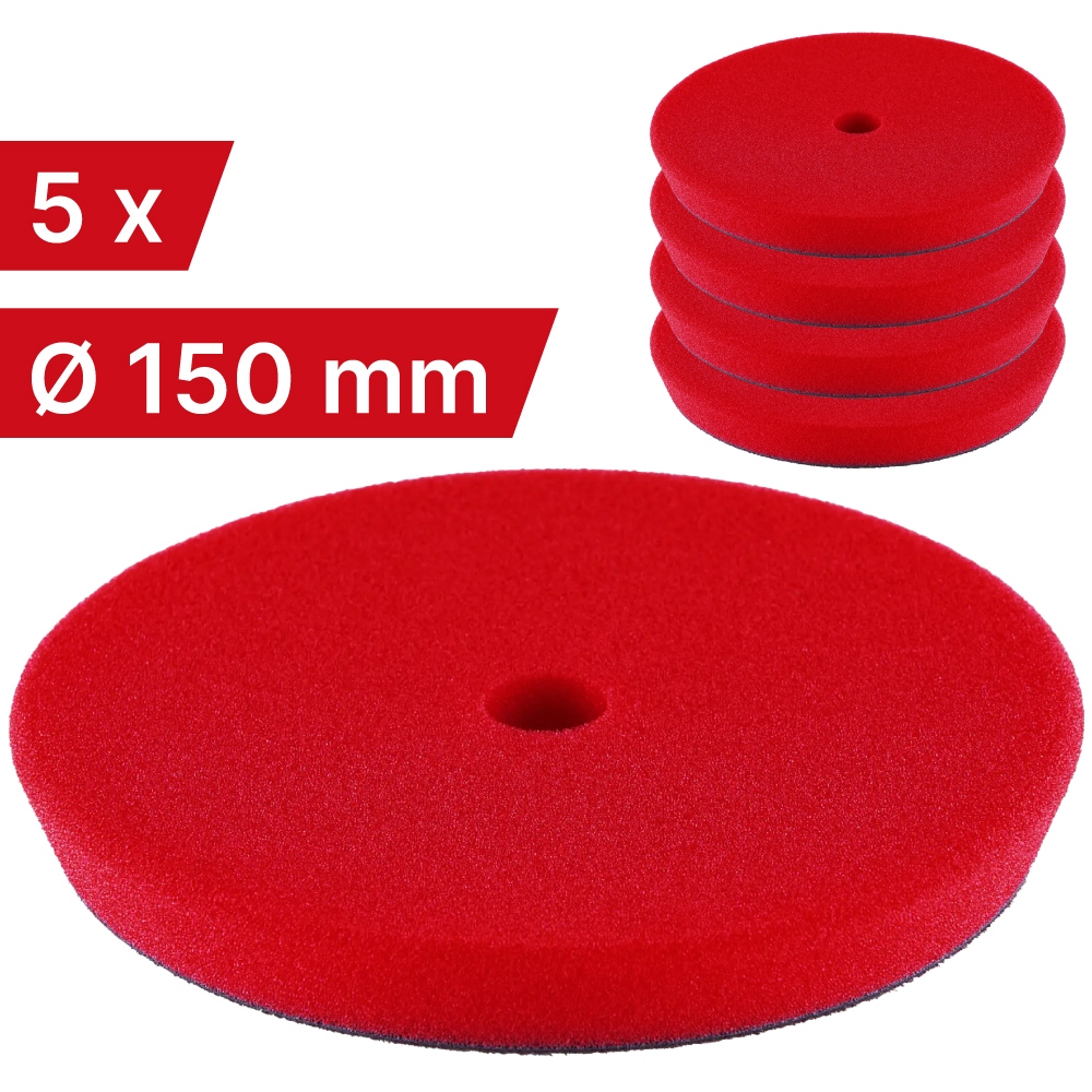 FLEX 532.648 PP-C 150 Cut-Pad Polishing sponge hard red 5 pcs