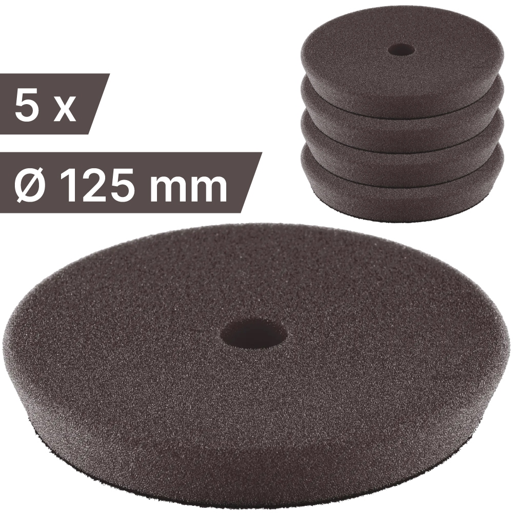 FLEX 532.656 PP-F 125 Finish-Pad Polishing sponge soft black 5 pcs