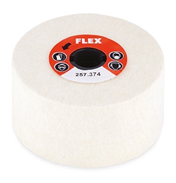 FLEX 257.374 Polishing felt Ø 100 x 50 mm elastic felt polishing wheel