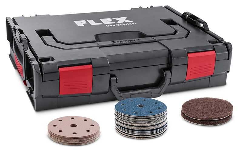 FLEX 393.436 Paint Set P-Box SE 14-2 125 for surface treatment