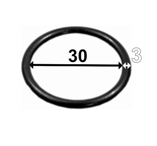 Blocking ring 30x3 mm NBR70