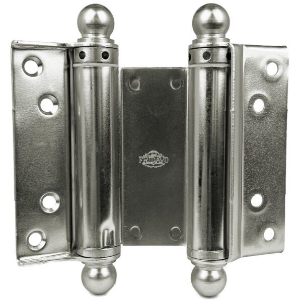 Fridavo No.123 - Steel, nickel - Spiral springswing door hinges, double-acting - Model M