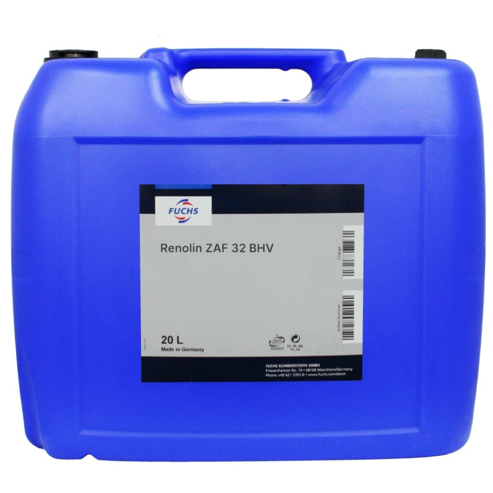 Fuchs Renolin ZAF 32 BHV Hydraulic Oil HVLP zincfree 20L canister