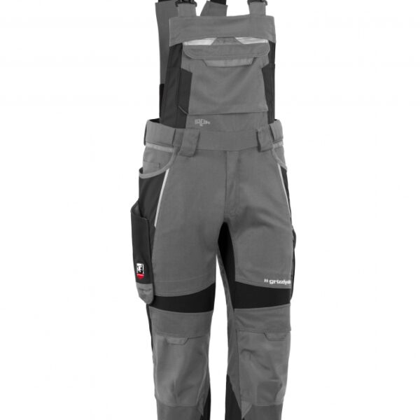 Grizzlyskin GIM3707 IRON Lyocell Work dungarees gray-black
