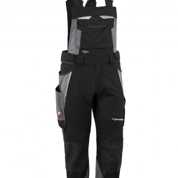 Grizzlyskin GIM3708 IRON Lyocell Work dungarees black-grey