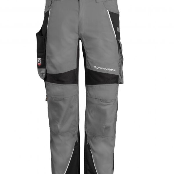 Grizzlyskin GIM3807 IRON Lyocell Work trousers grey-black