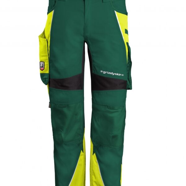 Grizzlyskin GIM3811 IRON Lyocell Work trousers yellow-green