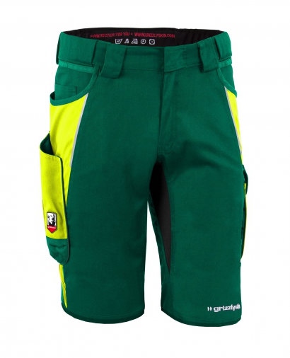Grizzlyskin GIM3611 IRON Lyocell working short yellow-green