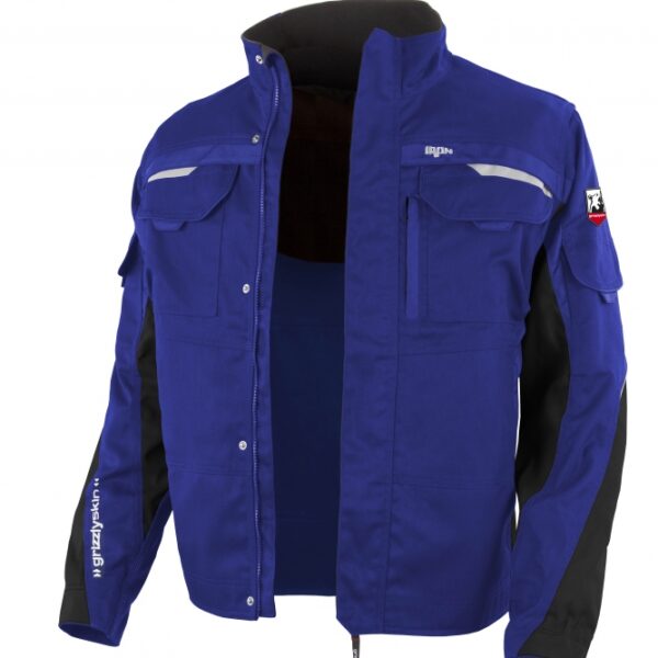 Grizzlyskin GIM3900 IRON Lyocell workwear jacket blue-black S-6XL
