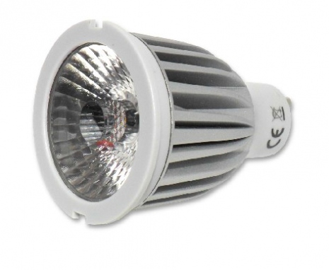 GU10 COB6D LED light bulb warm white 3000K 400lm 6W