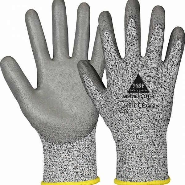 Hase 508430 Medio Cut 3 PU coated cut protection gloves level B 6-11