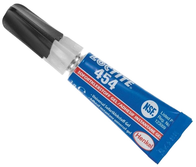 Loctite 454 Universal instant adhesive non-drip gel clear 3g tube