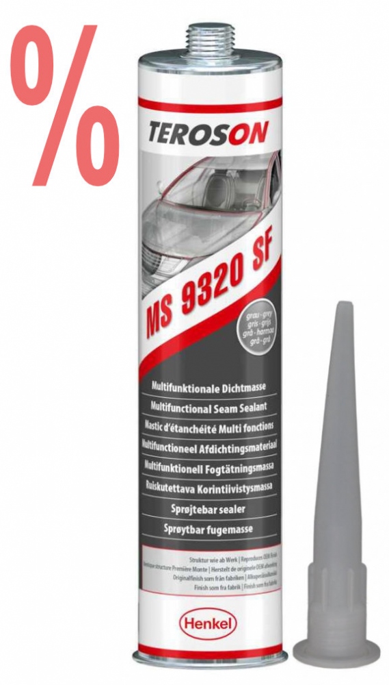Henkel Teroson MS 9320 SF grey 12x 300ml - Use before 12 / 2024