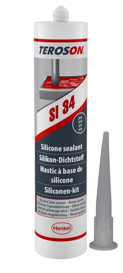 Teroson SI 34 cartridge Silicone sealant grey 300ml