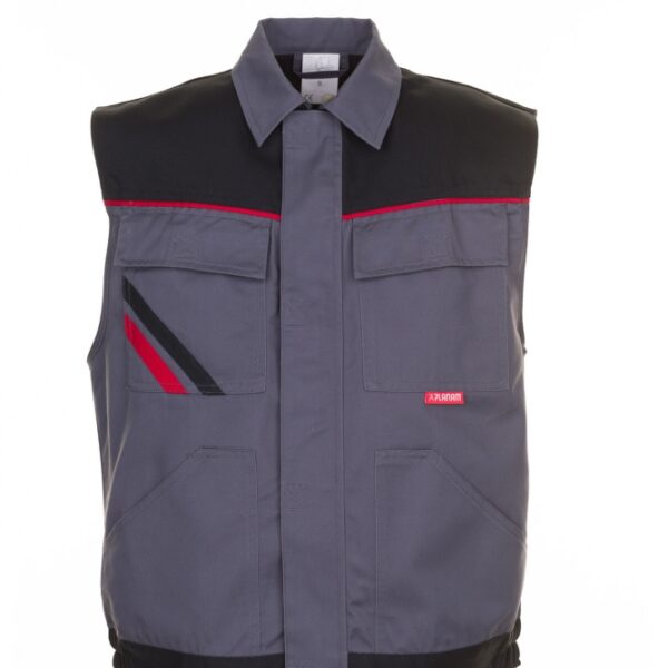 Planam 2362 Highline Vest slate/black/red