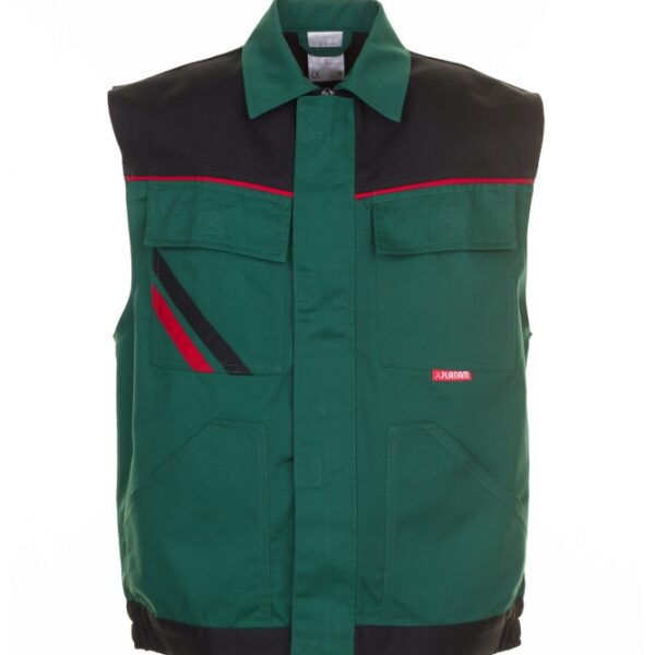Planam 2365 Highline Vest green/black/red