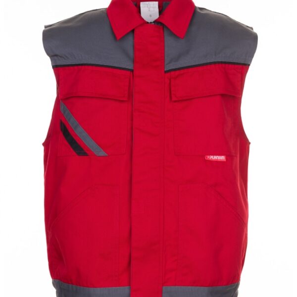 Planam 2366 Highline Vest red/slate/black