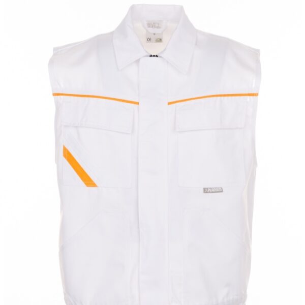 Planam 2367 Highline Vest purewhite/purewhite/yellow
