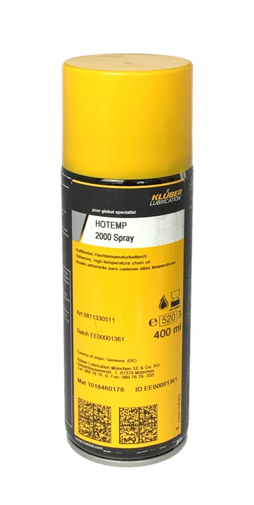 Klüber HOTEMP 2000 High-temperature lubricating oil spray 400ml