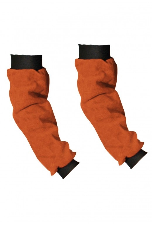 Pair of welding oversleeves HTR crust leather elastic 40cm