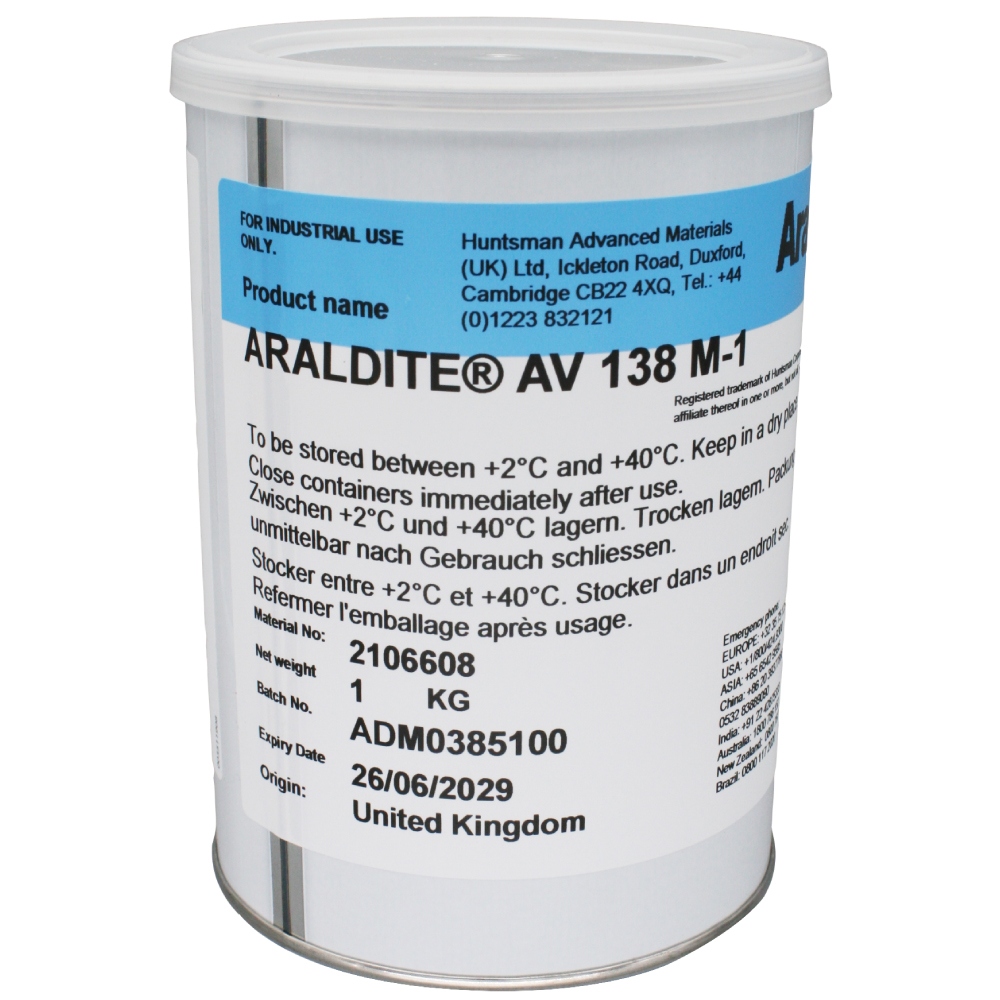 Huntsman Araldite AV 138 M-1 Epoxy adhesive 1kg can