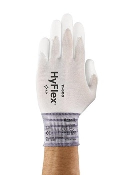 Ansell HyFlex 11-600 Fineknit protective gloves for precise work 6-11