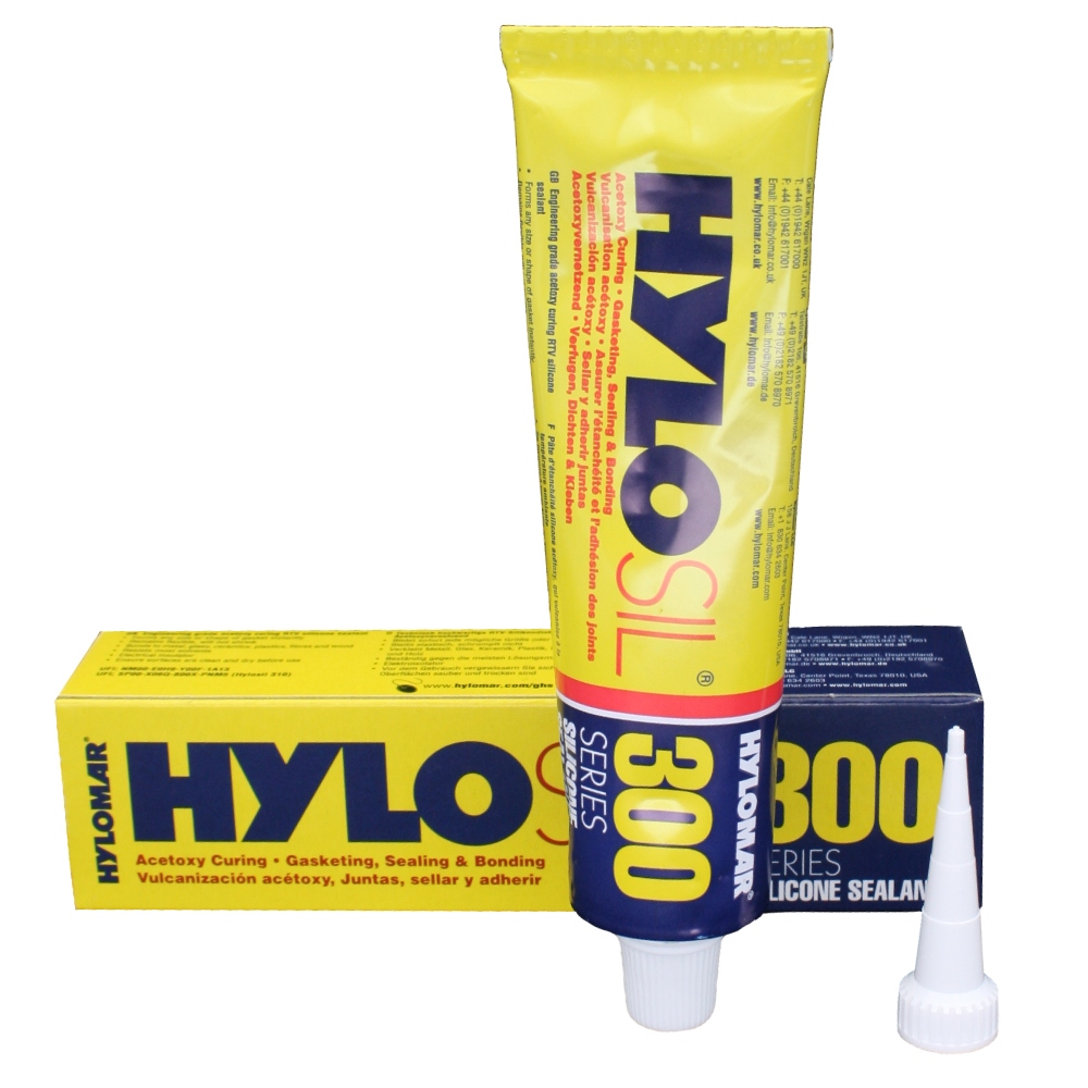 Hylosil 302 RTV Black silicone sealant 85g tube