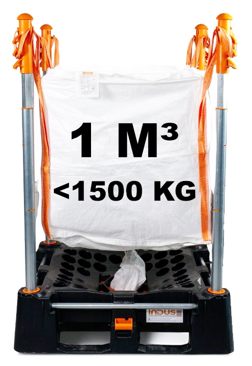 Indus Flow Unique handling and storage system for 1m3 Big Bags
