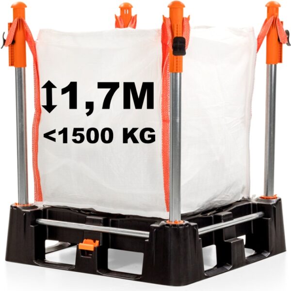 Indus Neva Unique handling & storage system for big bags height 1.70m