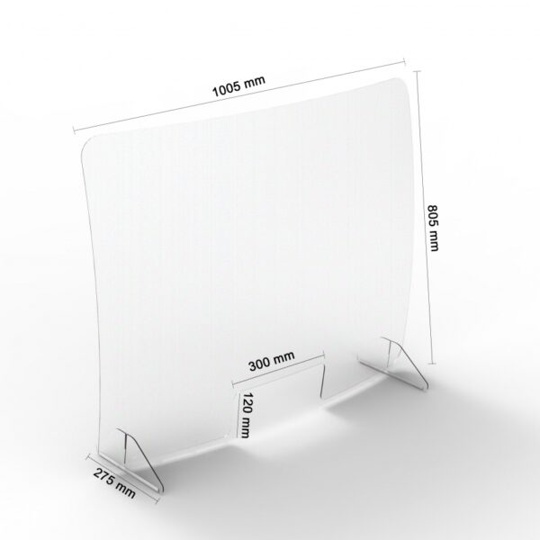 Infection protection screen for the workplace 80,5x100,5 cm