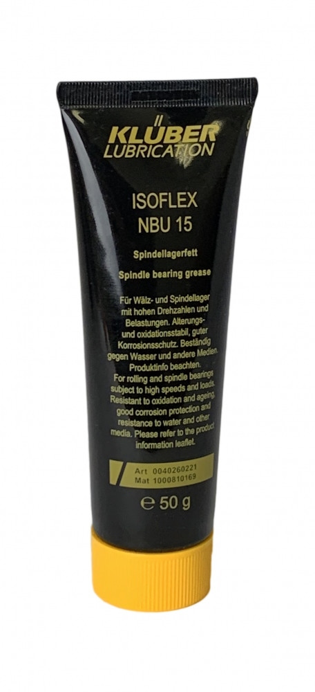 Klüber ISOFLEX NBU 15 High speed spindle bearing grease 50g tube